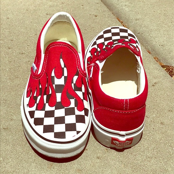 vans dripping red